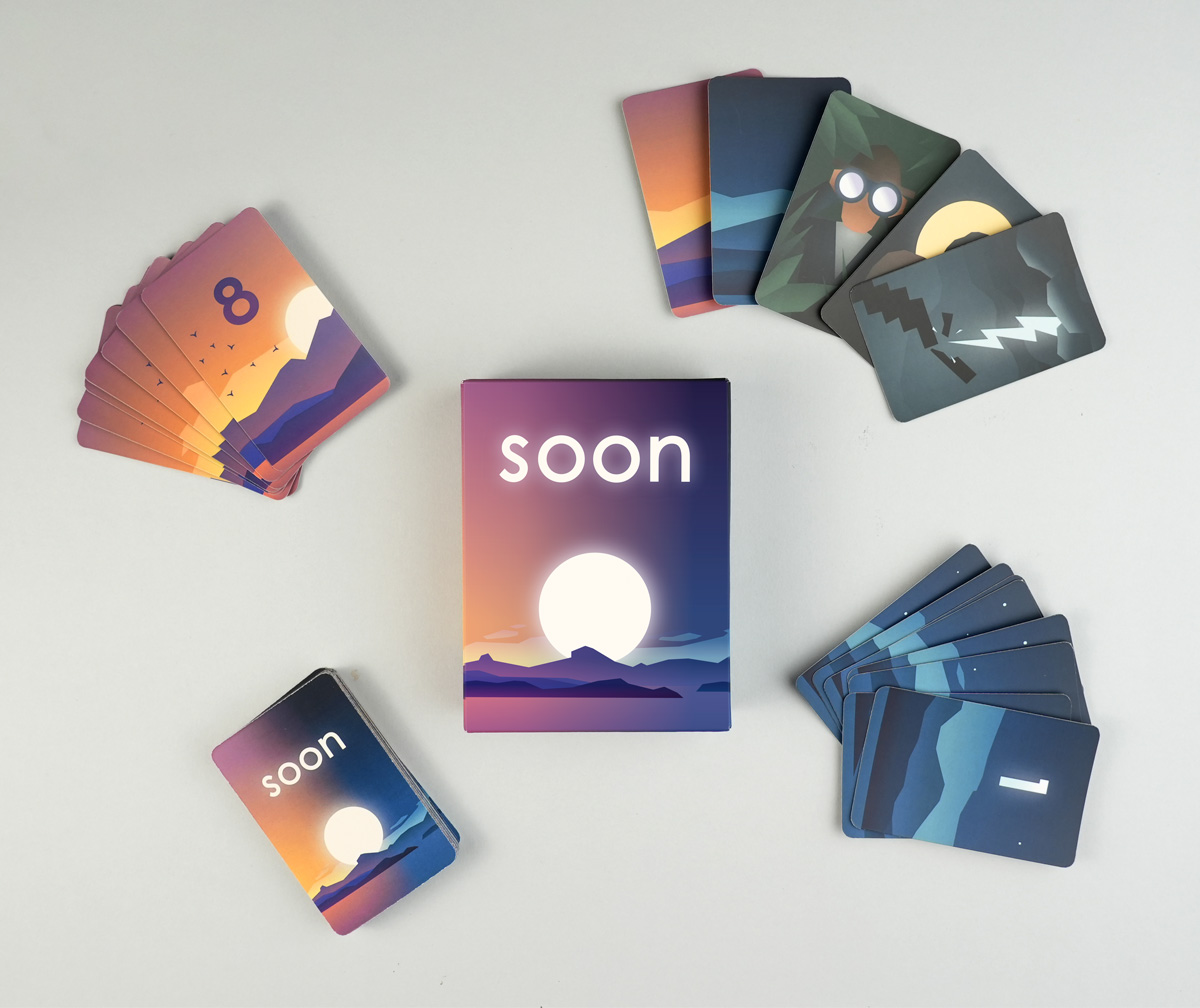 Boîte du jeu de cartes SOON par Tuper Games